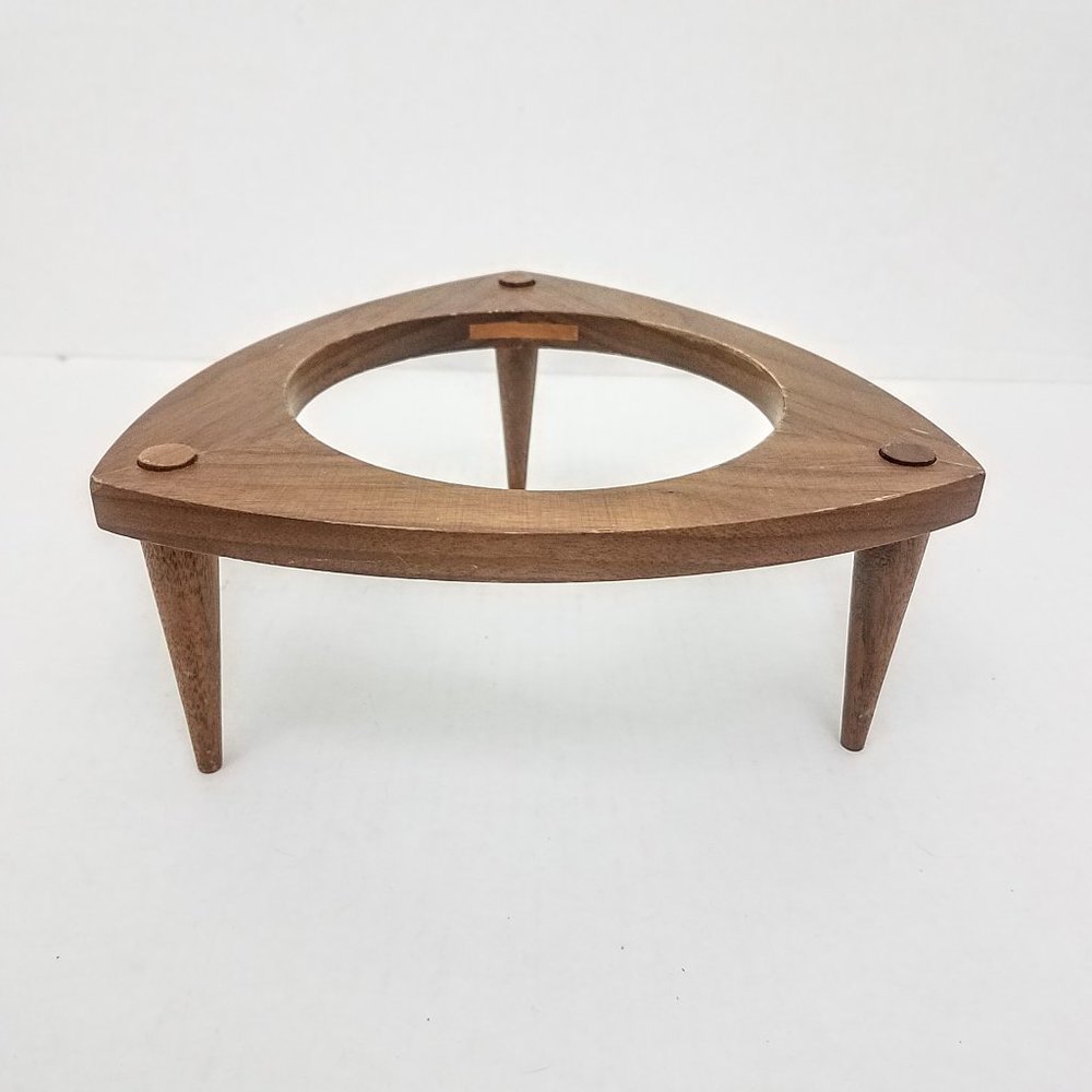 Vintage | Plant Stand Mid Century Modern Walnut